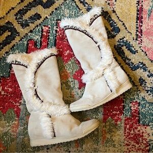 On your feet knee High boots size 9